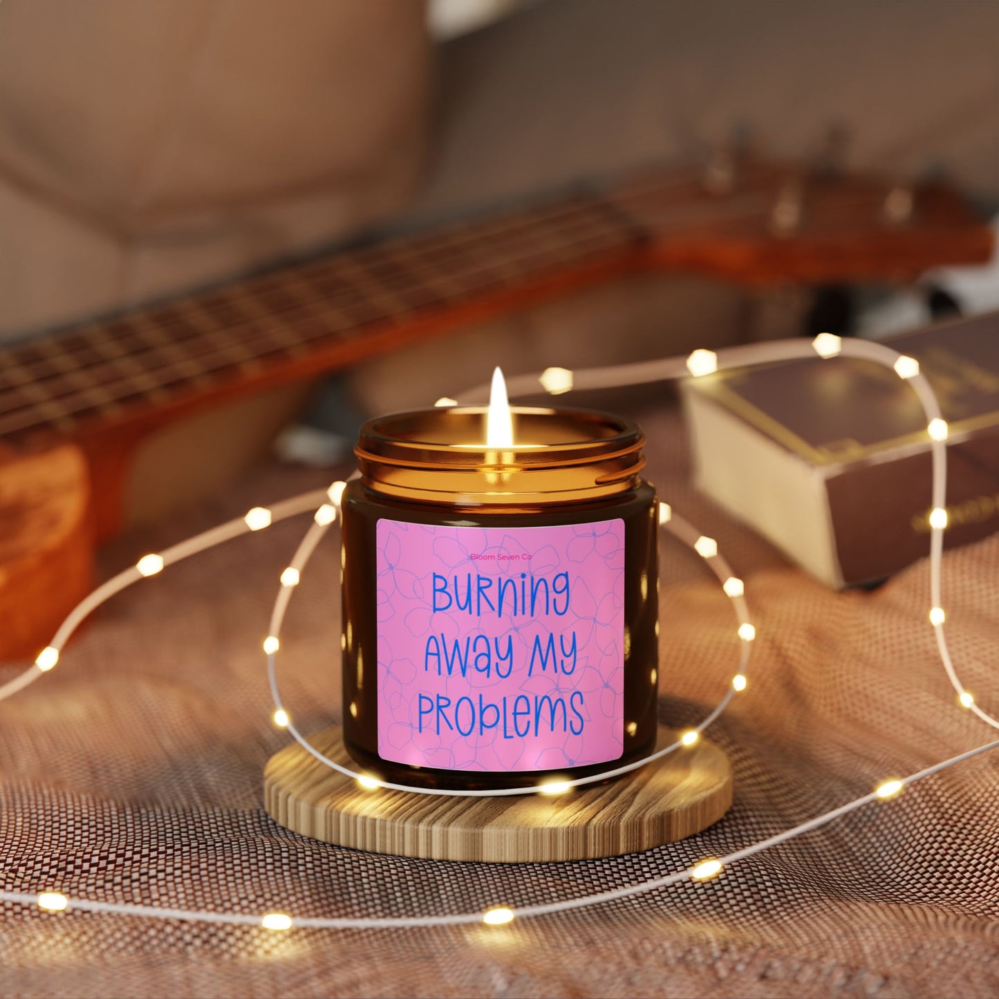Soy Candle - Burning Away My Problems