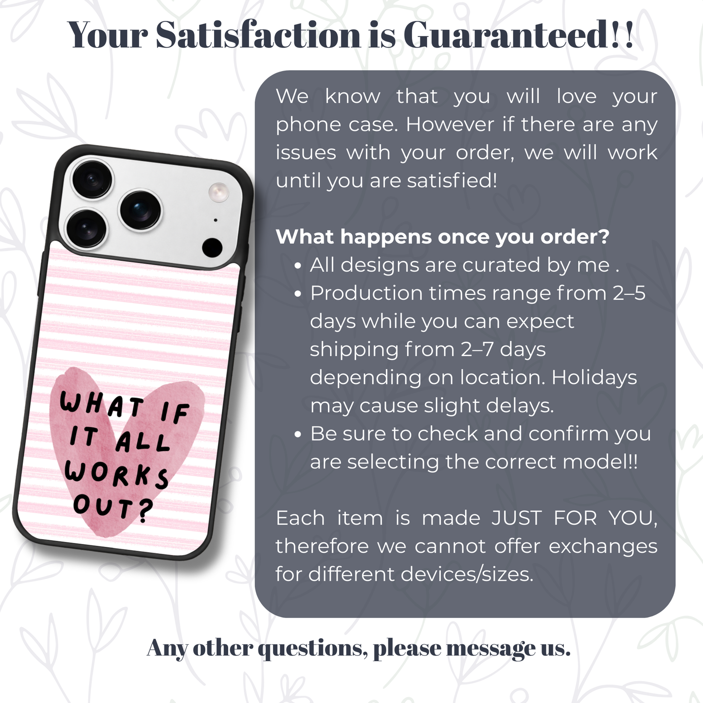 What If It All Works Out Phone Case