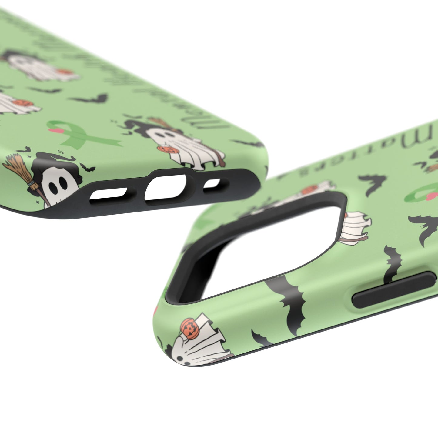 Green Halloween Mental Health Matters Ribbon Magnetic Phone Case