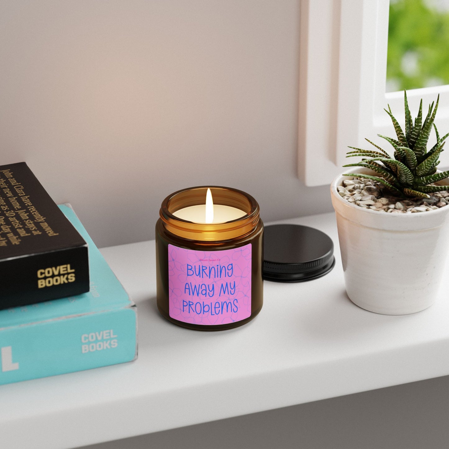 Soy Candle - Burning Away My Problems
