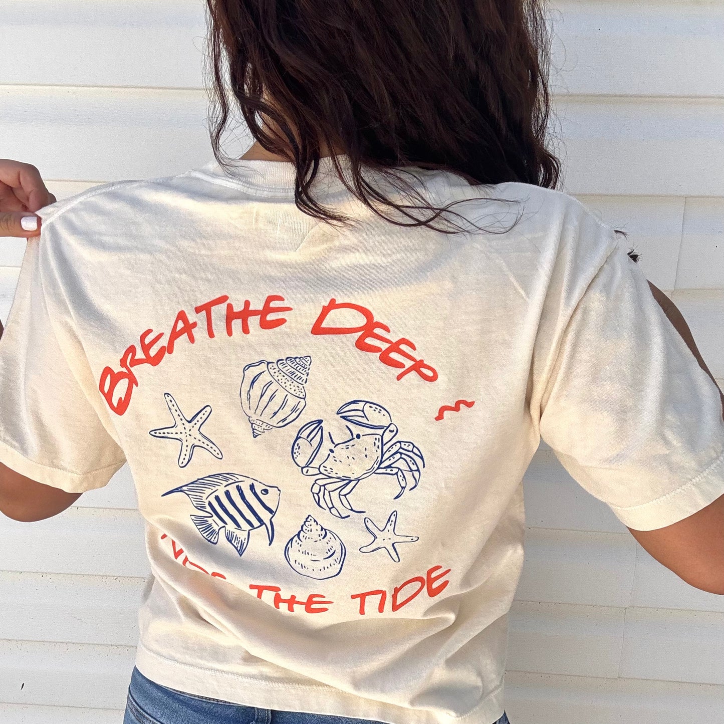 Breathe Deep & Ride The Tide | Comfort Colors T-Shirt