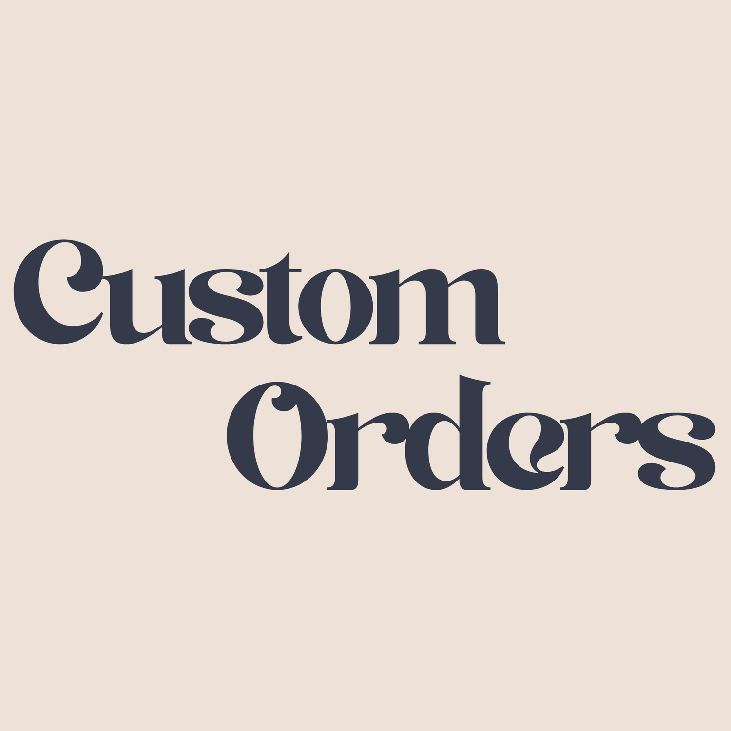 Personalized Orders