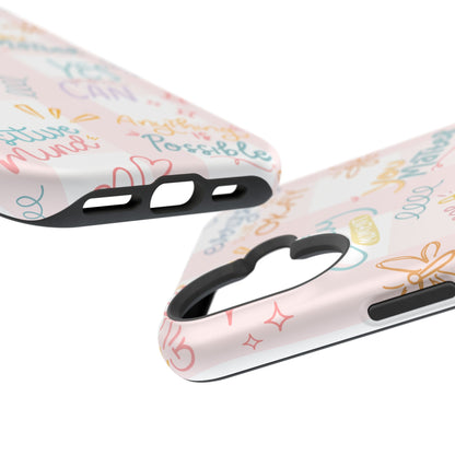 Positive Affirmations Magnetic Tough Phone Case