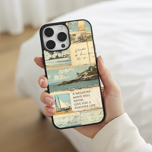 Retro Coastal Collage iPhone Case