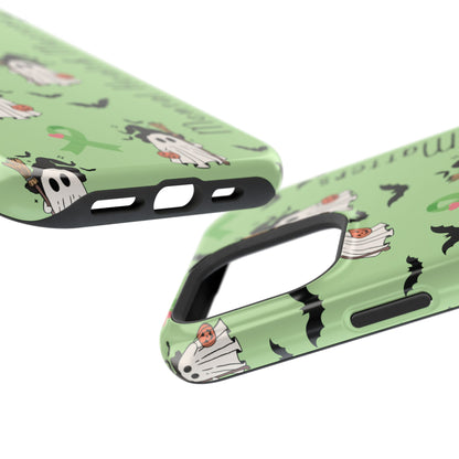 Green Halloween Mental Health Matters Ribbon Magnetic Phone Case