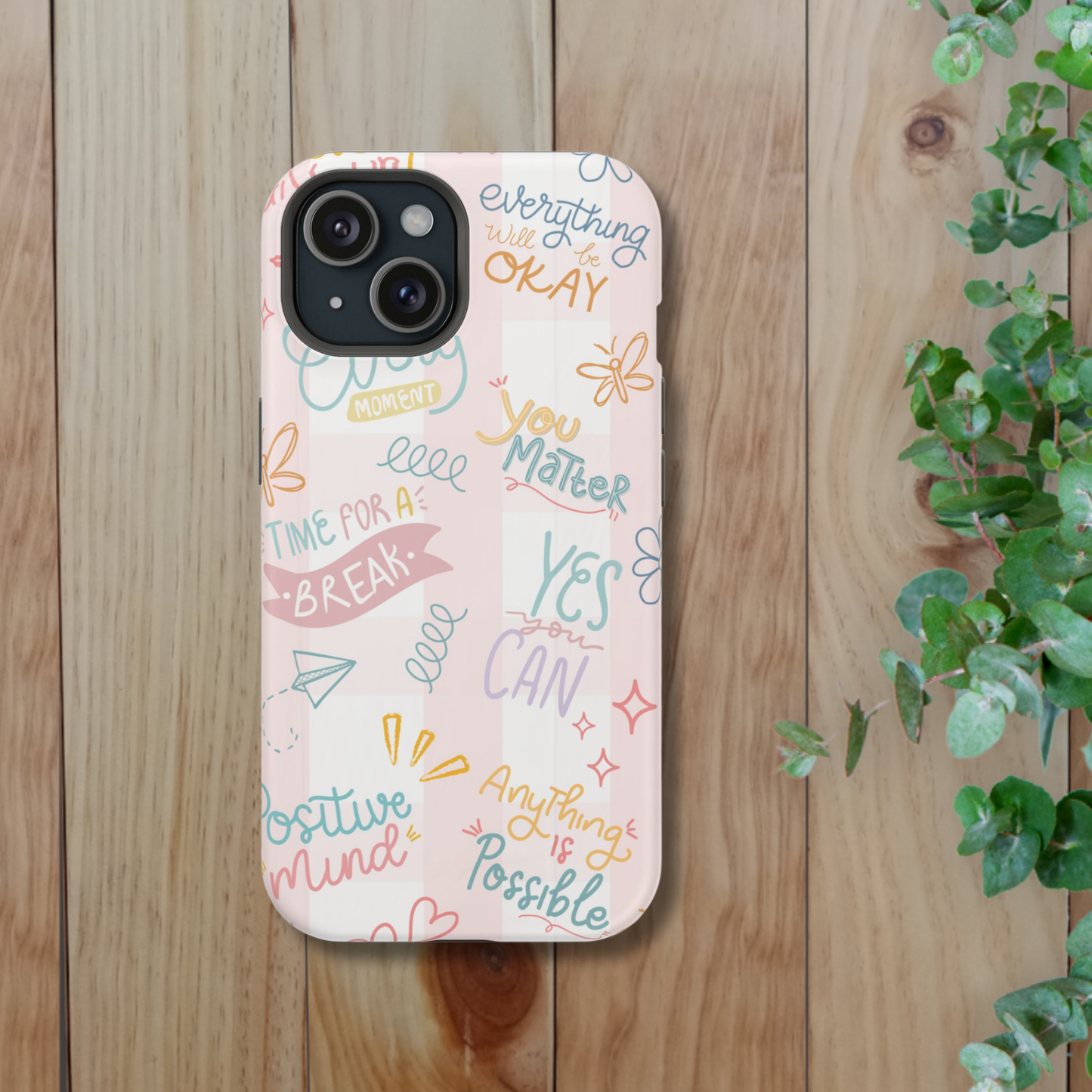 Positive Affirmations Magnetic Tough Phone Case