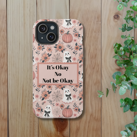 Pink Ghost Halloween Tough Magnetic Case