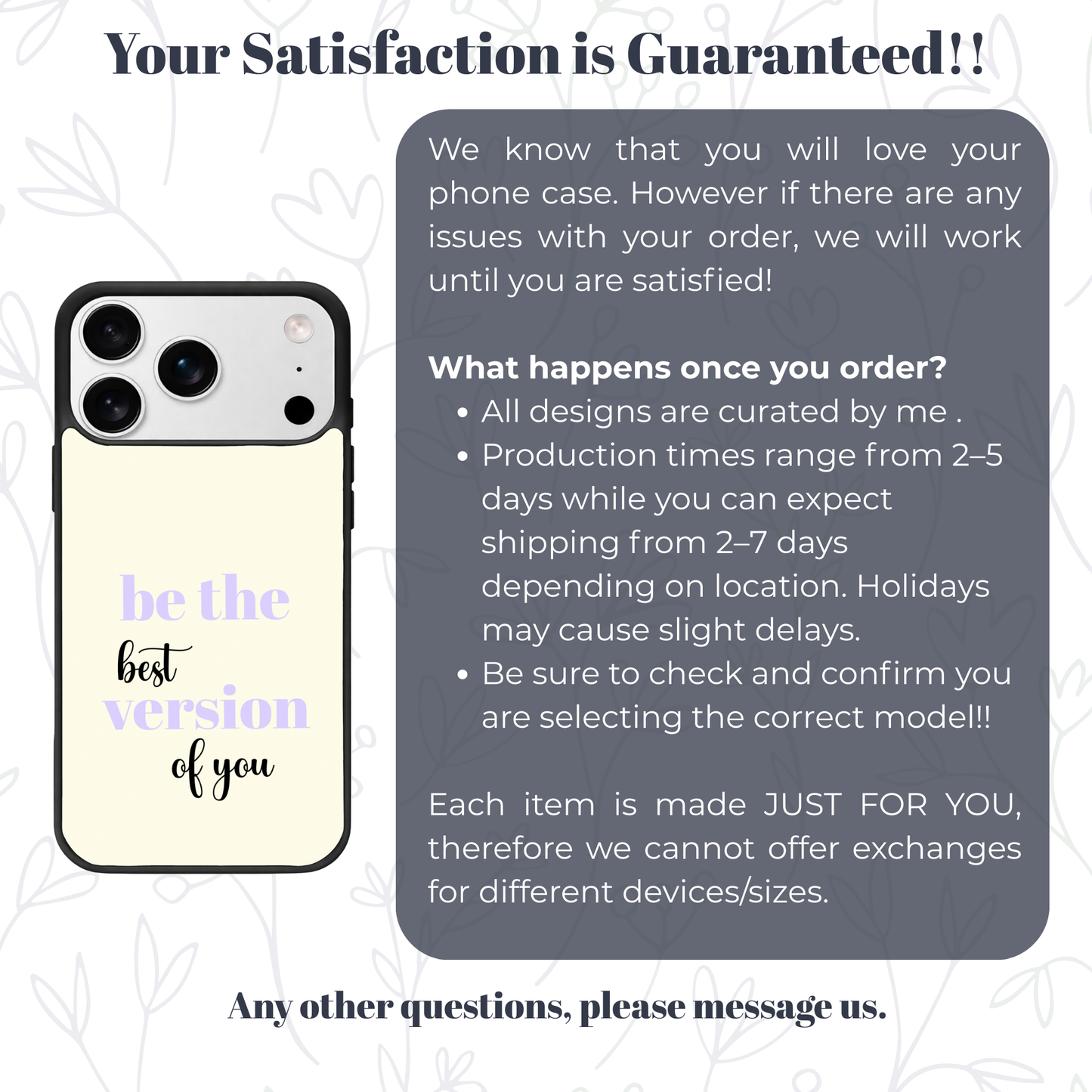 Good Vibes Only iPhone Case | Aesthetic Phone Case