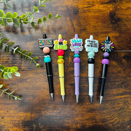 Handmade Beaded Pens | Choose Your Pen & Optional Charm