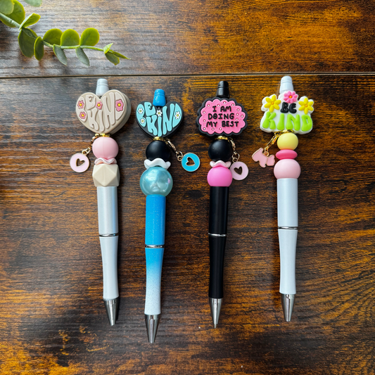 Handmade Beaded Pens | Choose Your Pen & Optional Charm