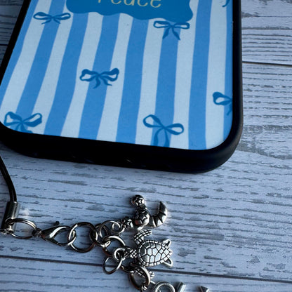 Protect Your Peace iPhone Case with Silver Charm (iPhone 15 models only)
