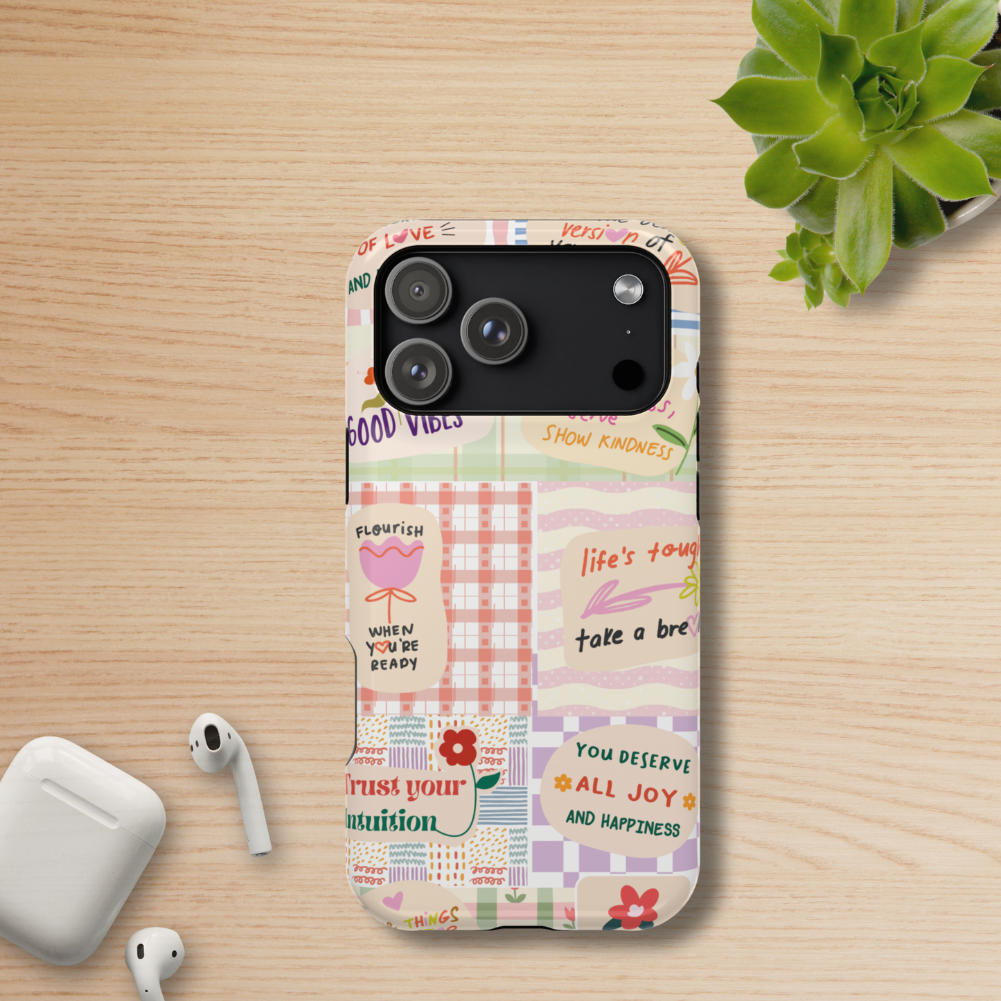Positive Affirmation Collage Phone Case — Self Love Quotes Aesthetic