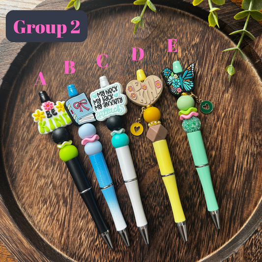 Group 2 - Beaded Pens