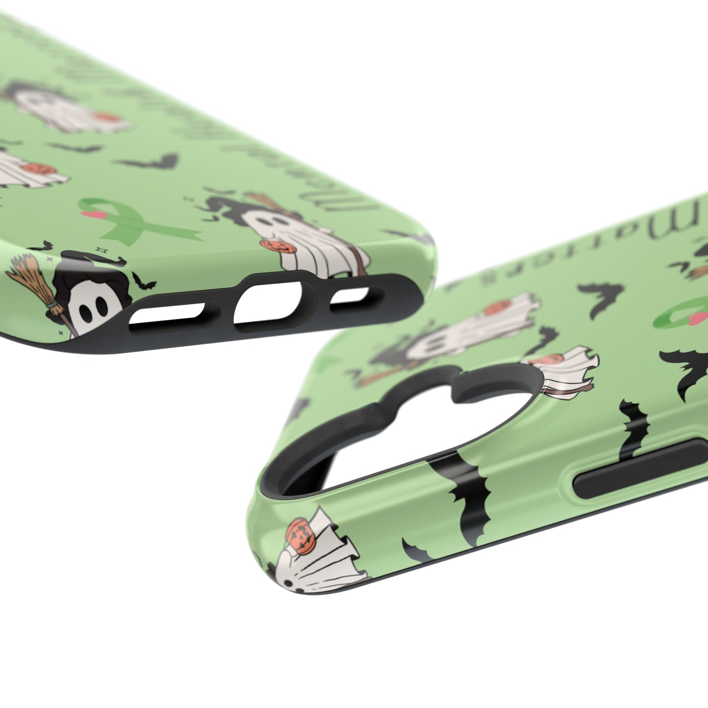 Green Halloween Mental Health Matters Ribbon Magnetic Phone Case