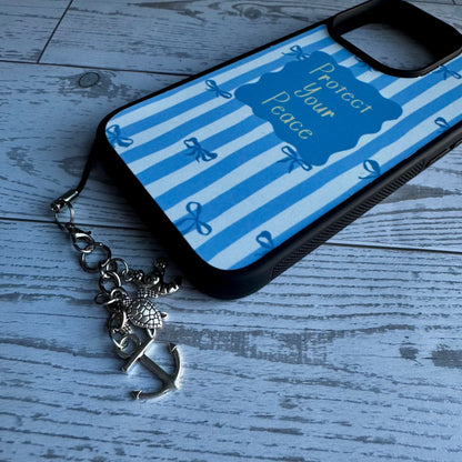 Protect Your Peace iPhone Case with Silver Charm (iPhone 15 models only)
