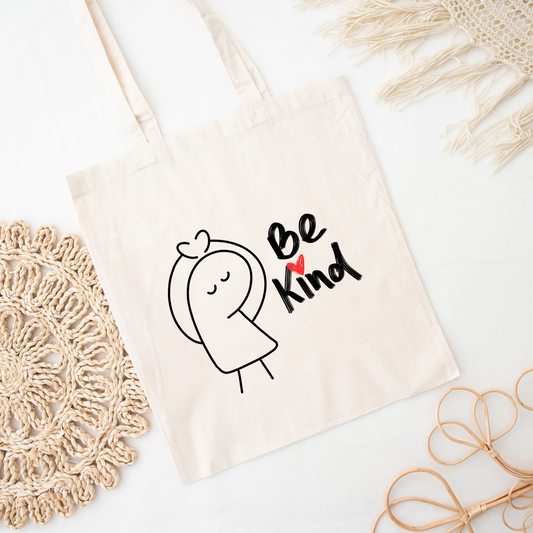 Flork Meme Tote Bag – Minimalist “Be Kind” Design