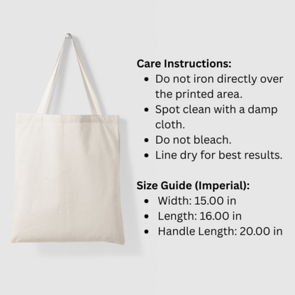 Cherry Canvas Tote Bag Sweet Days Ahead
