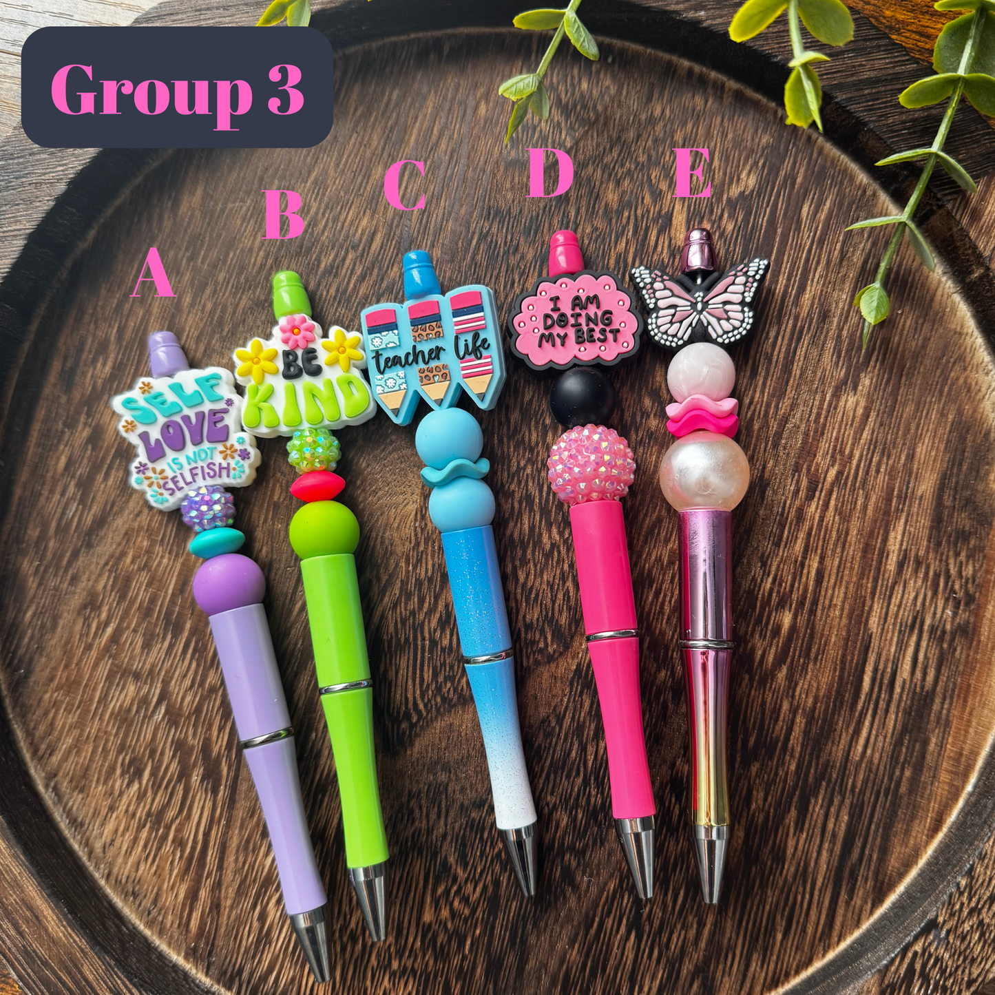 Group 3 - Beaded Pens