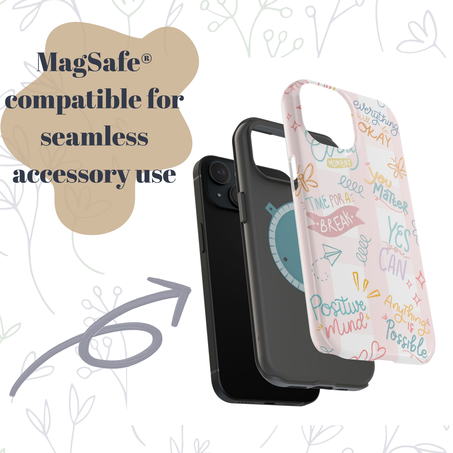 Positive Affirmations Magnetic Tough Case