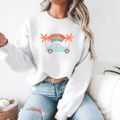 Wellness Retreat Vintage Car Sweatshirt