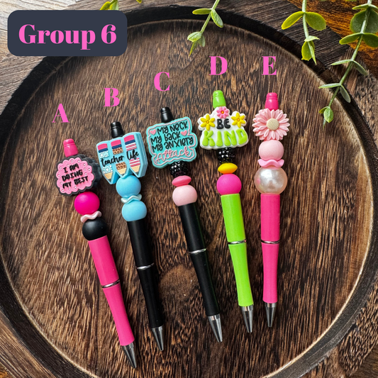 Group 6- Beaded Pens
