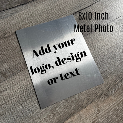 Personalized Metal Print Photo, Logo