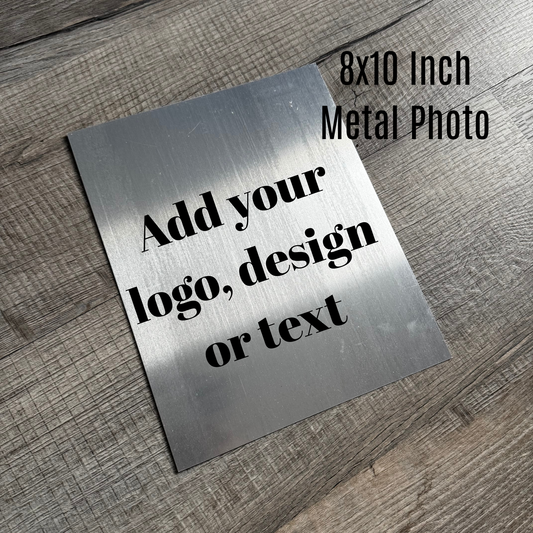 Personalized Metal Print Photo, Logo