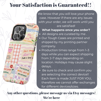 Positive Affirmation Collage Phone Case — Self Love Quotes Aesthetic