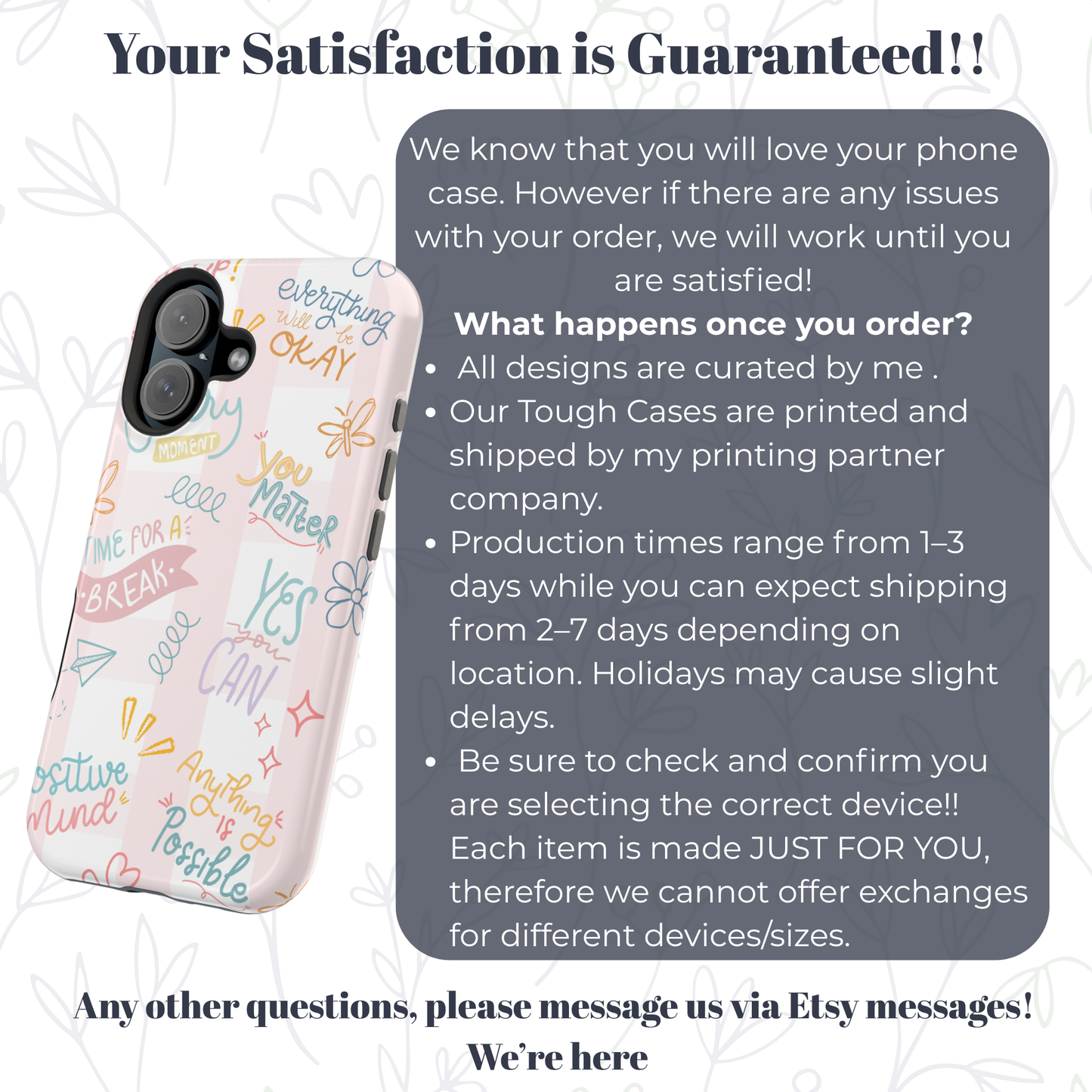 Positive Affirmations Magnetic Tough Case