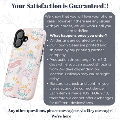 Positive Affirmations Magnetic Tough Case