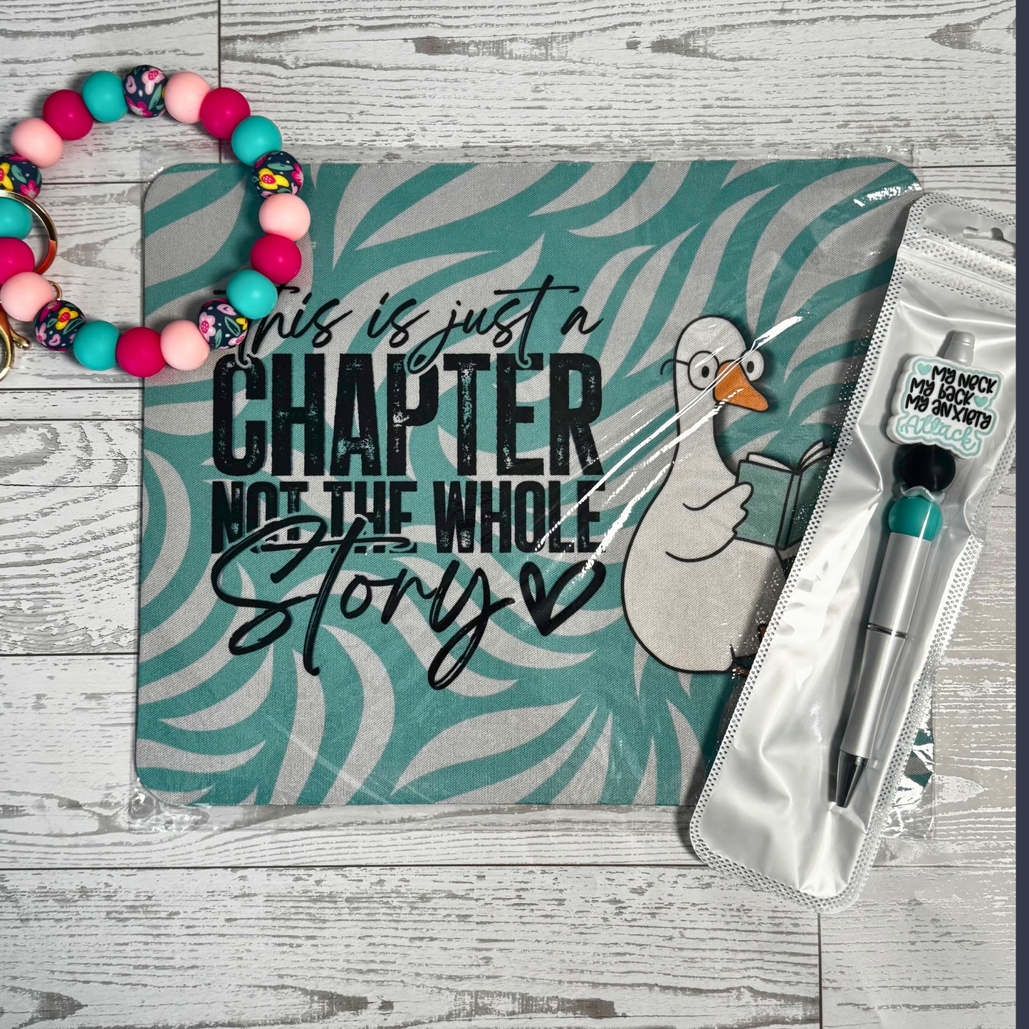 Mystery Bundle| Mouse Pad, Beaded Pen & Wristlet