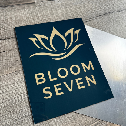 Personalized Metal Print Photo, Logo