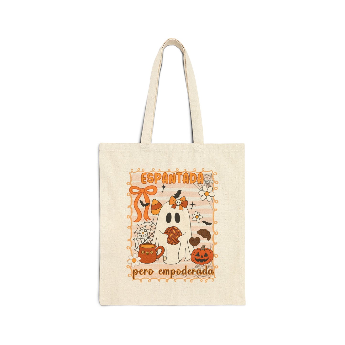 Espantosa Pero Empoderada Tote Bag | Latina Halloween Empowerment Ghost Bag