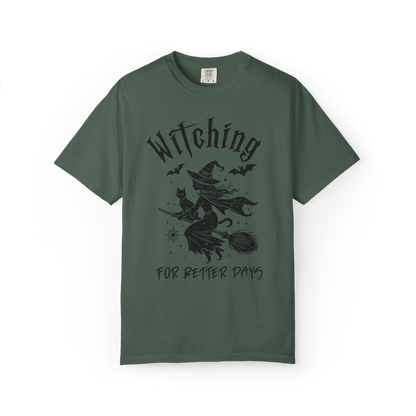 Witching for Better Days – Mental Health Halloween Shirt