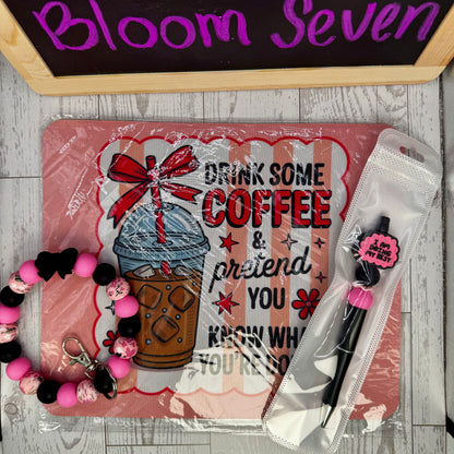 Mystery Bundle| Mouse Pad, Beaded Pen & Wristlet