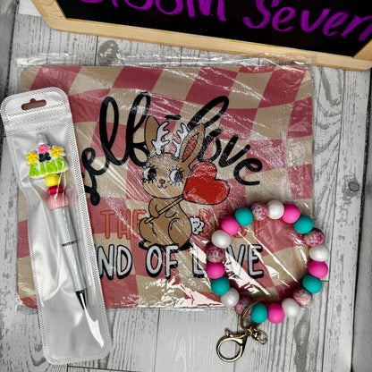 Mystery Bundle| Mouse Pad, Beaded Pen & Wristlet