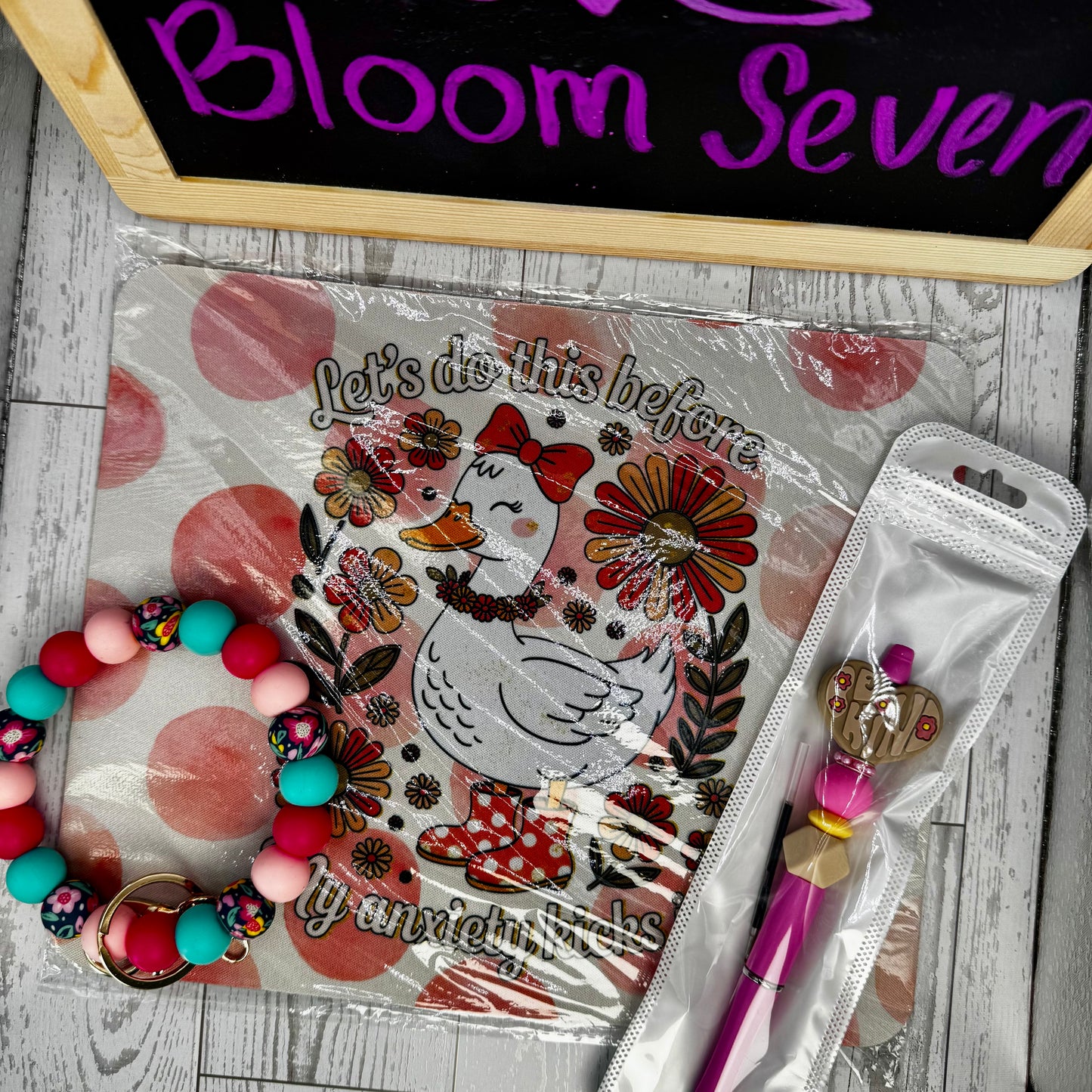 Mystery Bundle| Mouse Pad, Beaded Pen & Wristlet