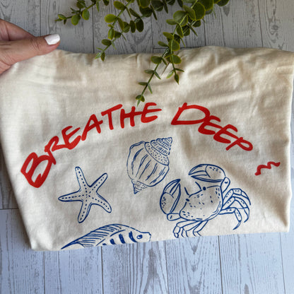 Breathe Deep & Ride The Tide | Comfort Colors T-Shirt