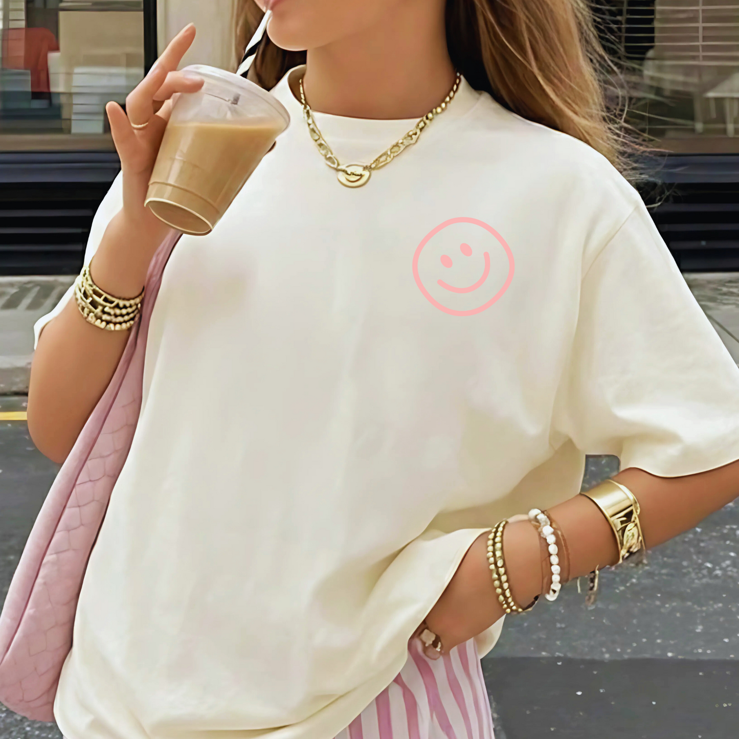 Be The Reason Someone Smiles Today T-Shirt | Positive Quote & Retro Smiley Tee