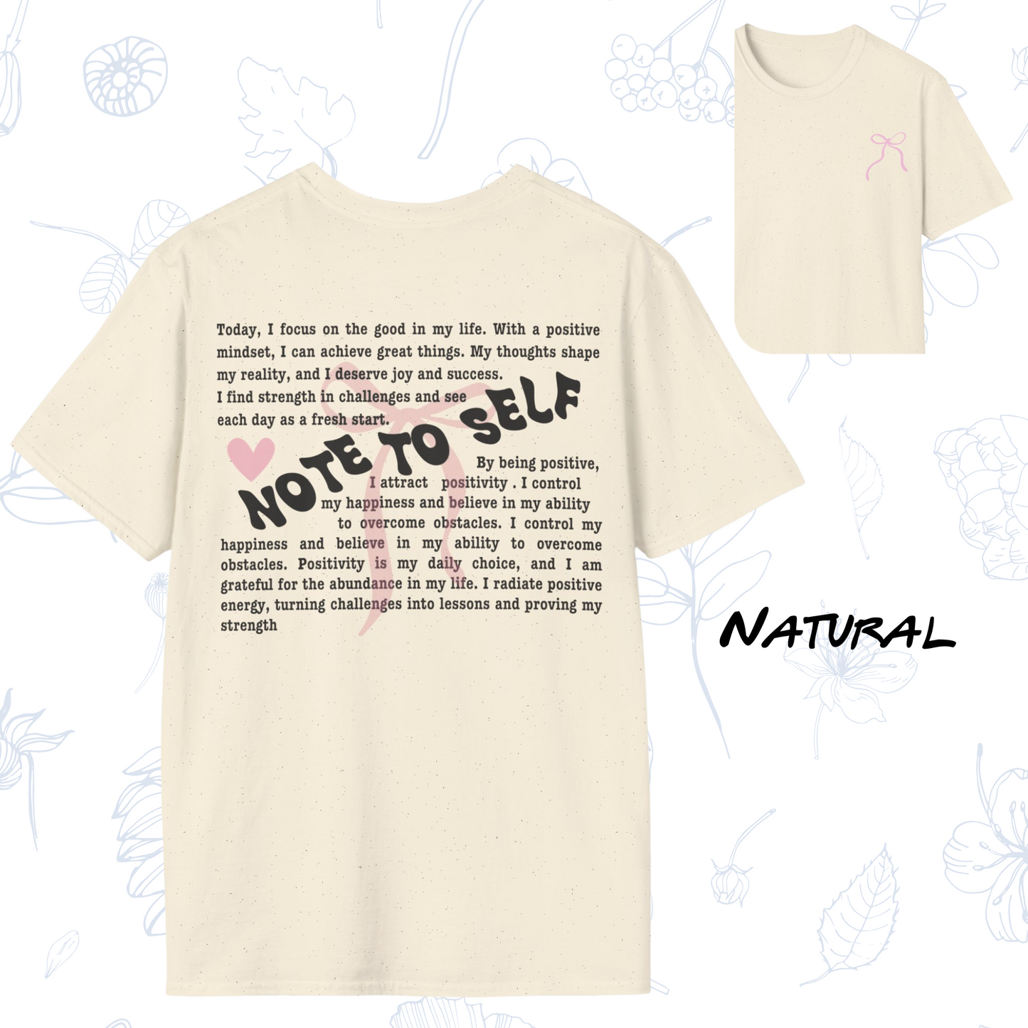 Note To Self T-Shirt | Positive Affirmation Shirt