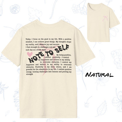 Note To Self T-Shirt | Positive Affirmation Shirt