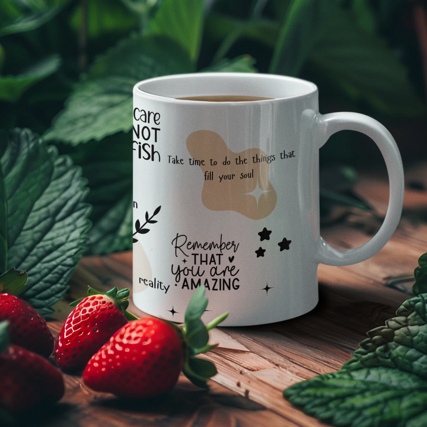 Positive Affirmations Mug, Motivational Mug for Gift, Self-Care Mug for Gift Ceramic Mug, (11oz, 15oz)