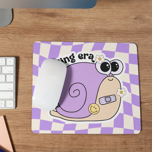 Cute Snail Healing Era Mouse Pad